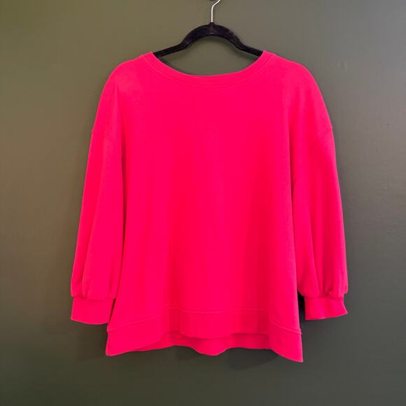 And Away Women's Hot Pink Sweatsuit Loungewear 2 pc M L EUC - Picture 2 of 7